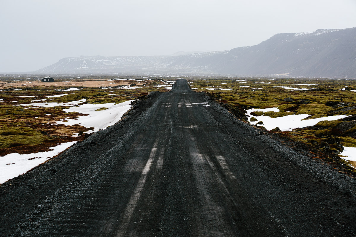 Gravel track leading to Herdisarvik