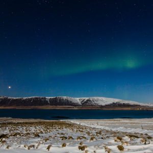 Aurora over Hvalfjörður