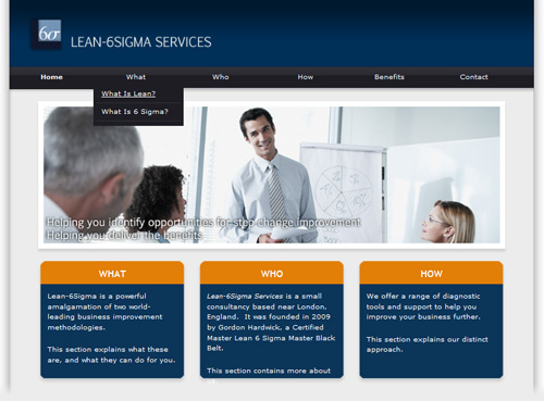 Lean 6 Sigma services screenshot